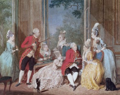 The Salon of Philippe Egalite (1747-93) Duc d